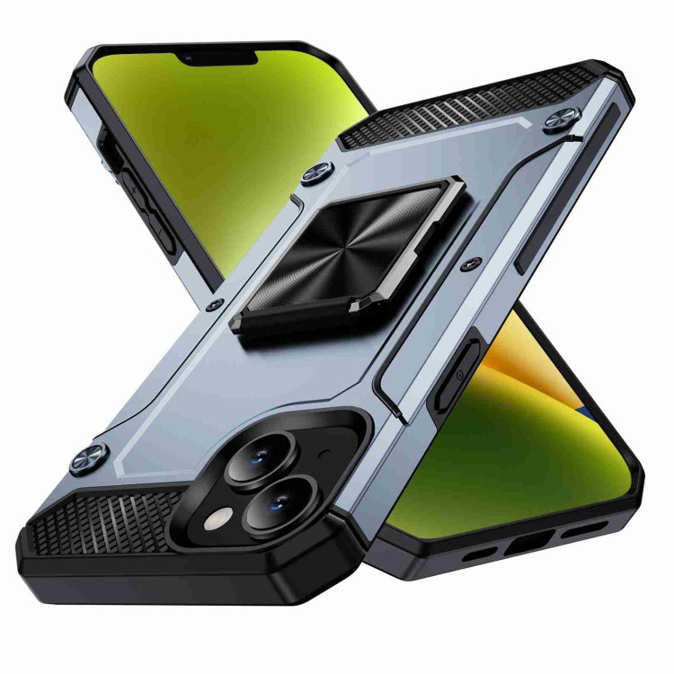Shockproof Metal Holder Phone Case, For iPhone 15 Plus, For iPhone 15, For iPhone 14 Plus