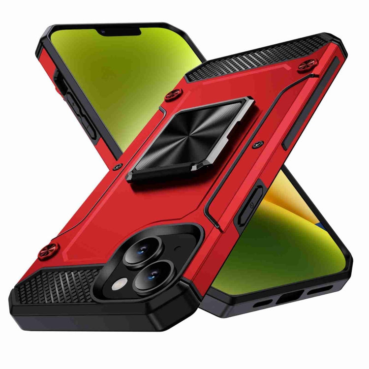 Shockproof Metal Holder Phone Case, For iPhone 15 Plus, For iPhone 15, For iPhone 14 Plus
