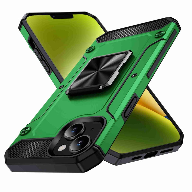 Shockproof Metal Holder Phone Case, For iPhone 15 Plus, For iPhone 15, For iPhone 14 Plus