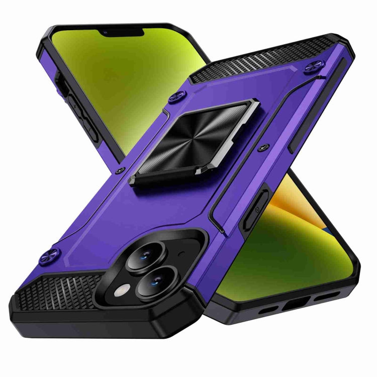 Shockproof Metal Holder Phone Case, For iPhone 15 Plus, For iPhone 15, For iPhone 14 Plus