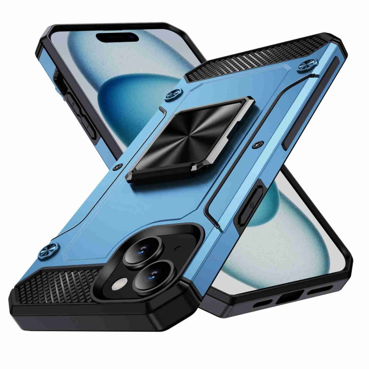 Shockproof Metal Holder Phone Case, For iPhone 15 Plus, For iPhone 15, For iPhone 14 Plus