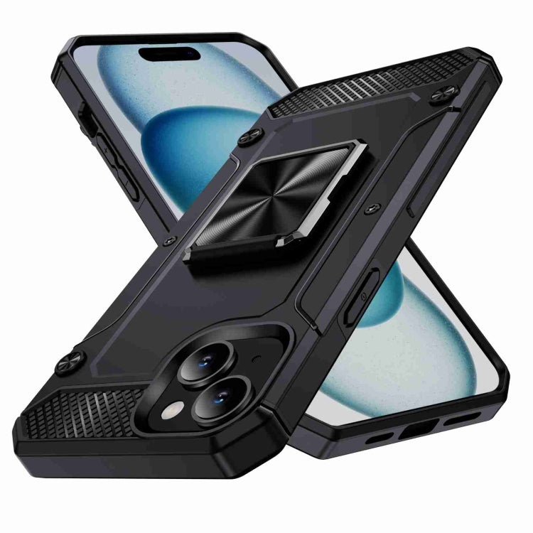 Shockproof Metal Holder Phone Case, For iPhone 15 Plus, For iPhone 15, For iPhone 14 Plus