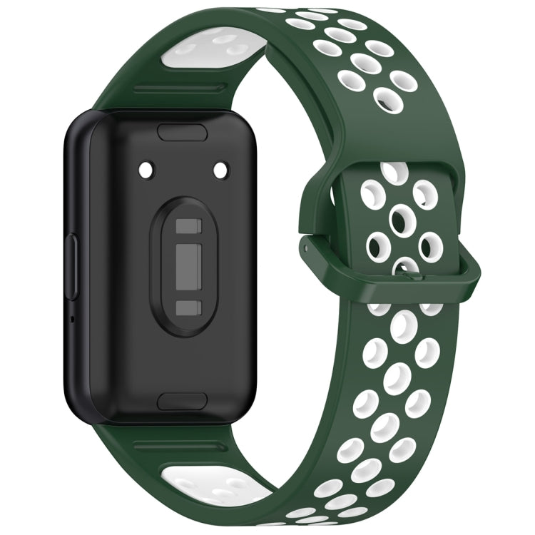 Two Color Breathable Silicone Watch Band, For Samsung Galaxy Fit 3