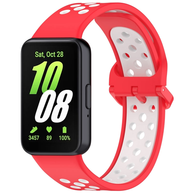 Two Color Breathable Silicone Watch Band, For Samsung Galaxy Fit 3