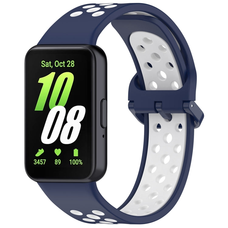Two Color Breathable Silicone Watch Band, For Samsung Galaxy Fit 3