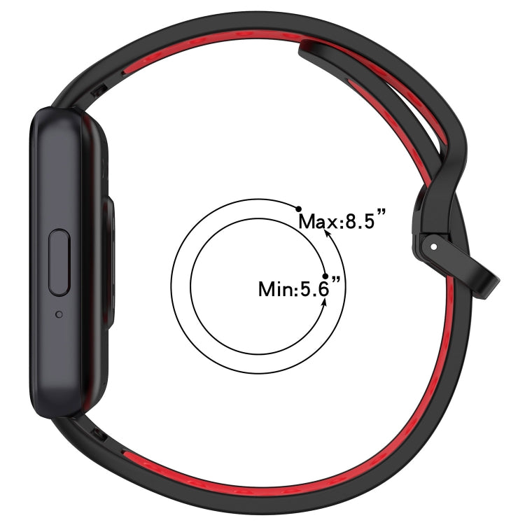Two Color Breathable Silicone Watch Band, For Samsung Galaxy Fit 3