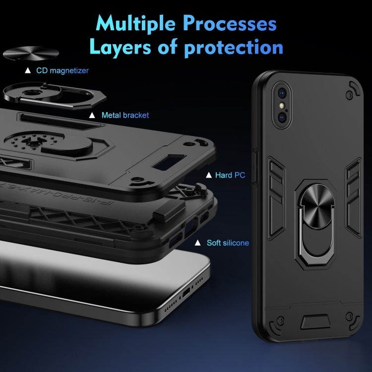 Shockproof Metal Ring Holder Phone Case