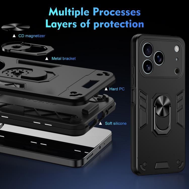 Shockproof Metal Ring Holder Phone Case