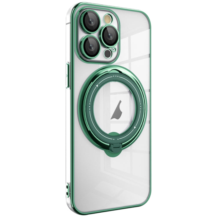 Electroplating MagSafe 360 Degree Rotation Holder Shockproof Phone Case