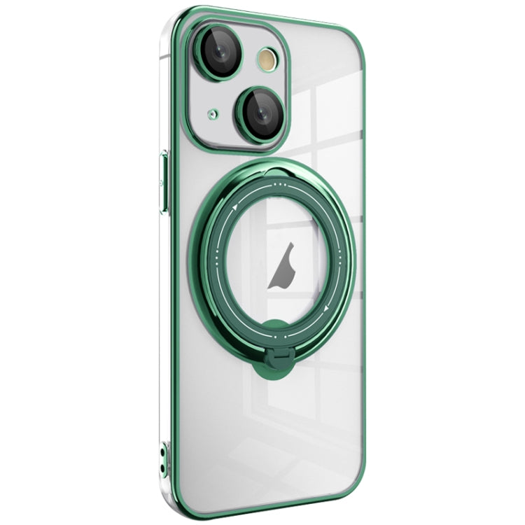Electroplating MagSafe 360 Degree Rotation Holder Shockproof Phone Case