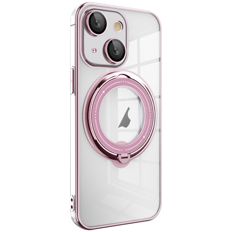 Electroplating MagSafe 360 Degree Rotation Holder Shockproof Phone Case