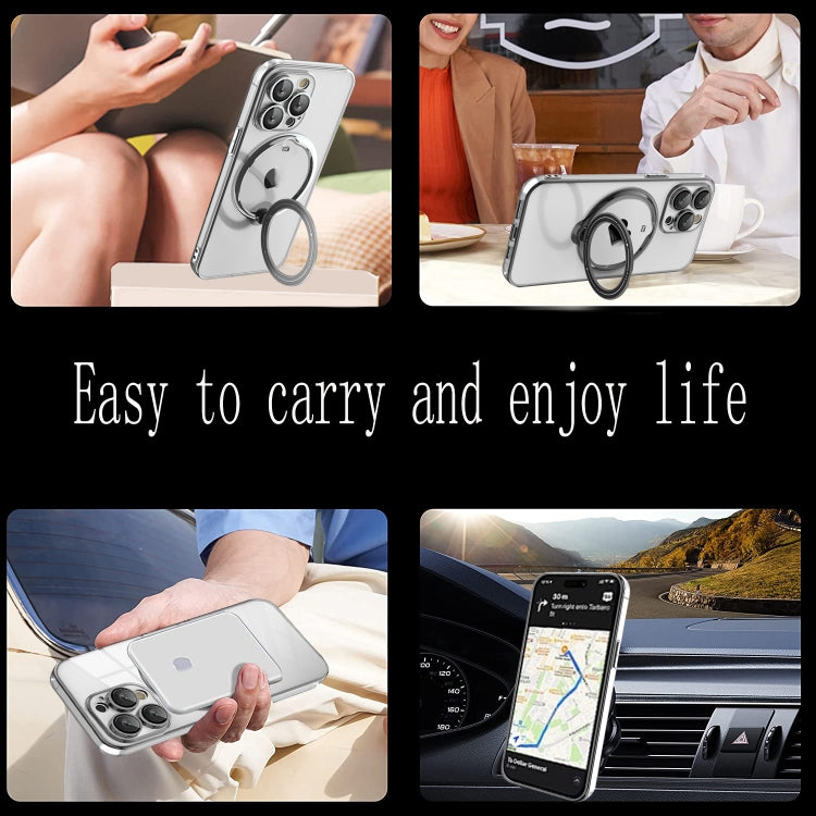 Electroplating MagSafe 360 Degree Rotation Holder Shockproof Phone Case