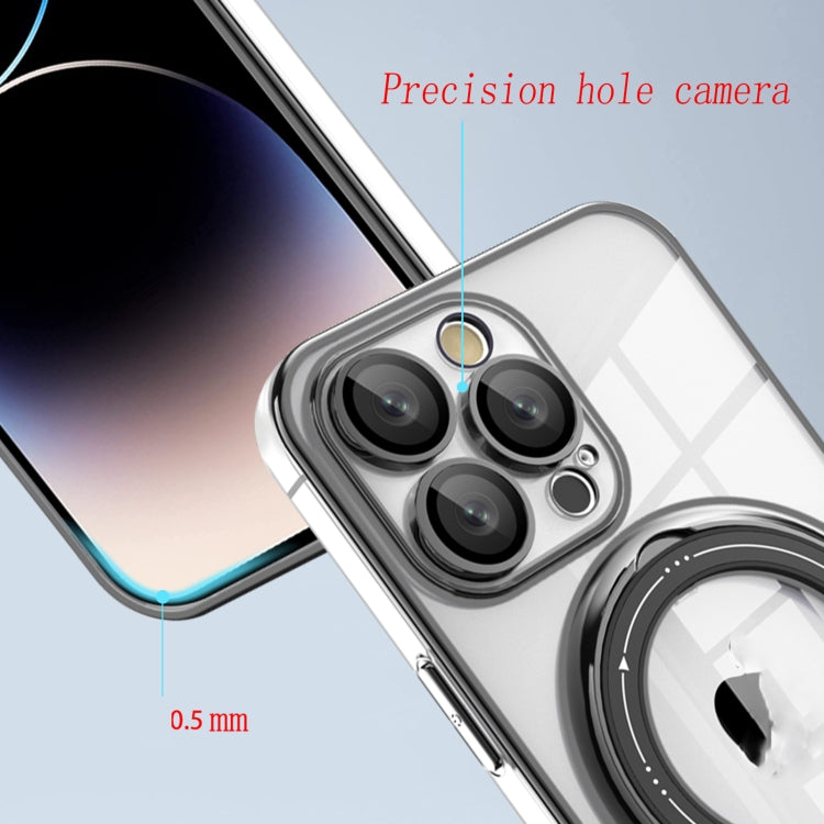 Electroplating MagSafe 360 Degree Rotation Holder Shockproof Phone Case