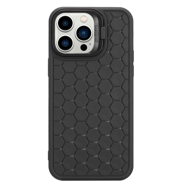 Honeycomb Radiating Lens Holder TPU Phone Case, For iPhone 15 Pro Max, For iPhone 15 Pro, For iPhone 15 Plus, For iPhone 15