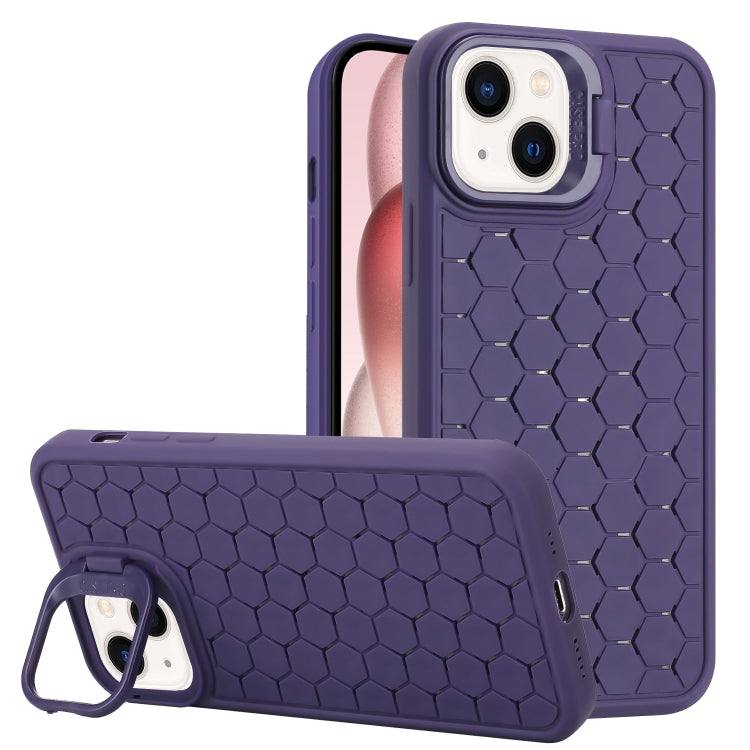 Honeycomb Radiating Lens Holder TPU Phone Case, For iPhone 15 Pro Max, For iPhone 15 Pro, For iPhone 15 Plus, For iPhone 15