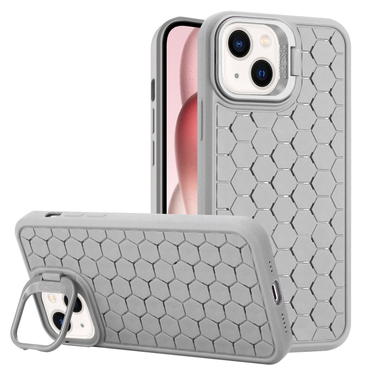 Honeycomb Radiating Lens Holder TPU Phone Case, For iPhone 15 Pro Max, For iPhone 15 Pro, For iPhone 15 Plus, For iPhone 15