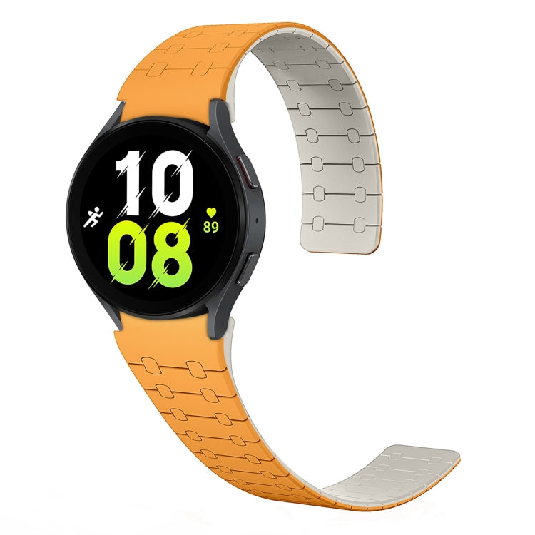 Two Color Loop Magnetic Silicone Watch Band, For Samsung Galaxy Watch 6 / 5 / 4