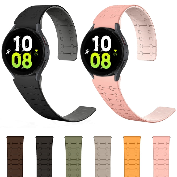 Two Color Loop Magnetic Silicone Watch Band, For Samsung Galaxy Watch 6 / 5 / 4