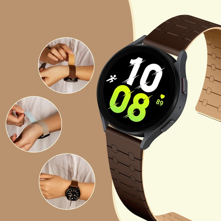 Two Color Loop Magnetic Silicone Watch Band, For Samsung Galaxy Watch 6 / 5 / 4
