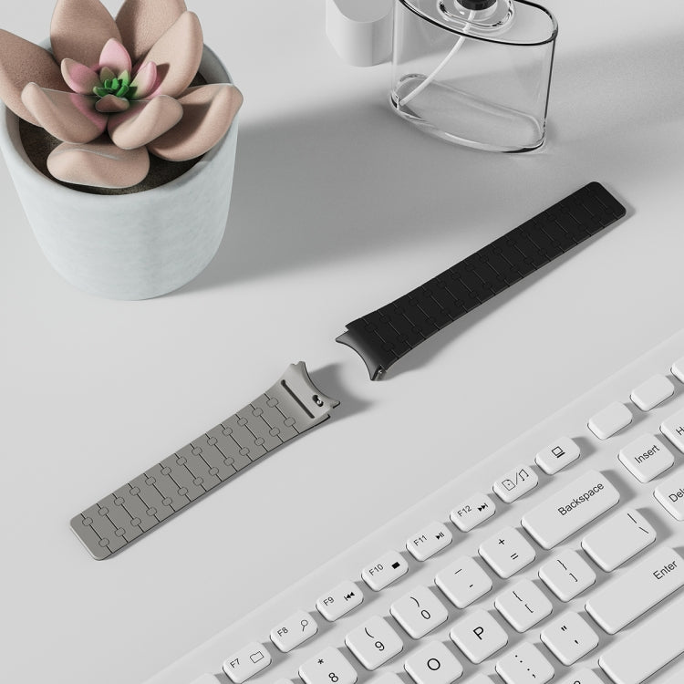 Two Color Loop Magnetic Silicone Watch Band, For Samsung Galaxy Watch 6 / 5 / 4