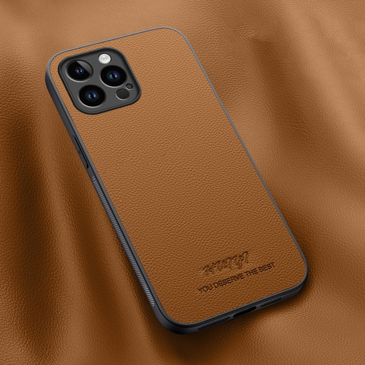 HUIYI Leather Magnetic Phone Case, For iPhone 16, For iPhone 15 Pro Max, For iPhone 15 Pro, For iPhone 15 Plus
