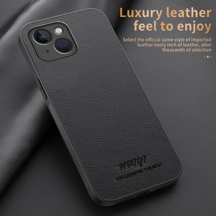 HUIYI Leather Magnetic Phone Case, For iPhone 15, For iPhone 14 Plus, For iPhone 14, For iPhone 14 Pro