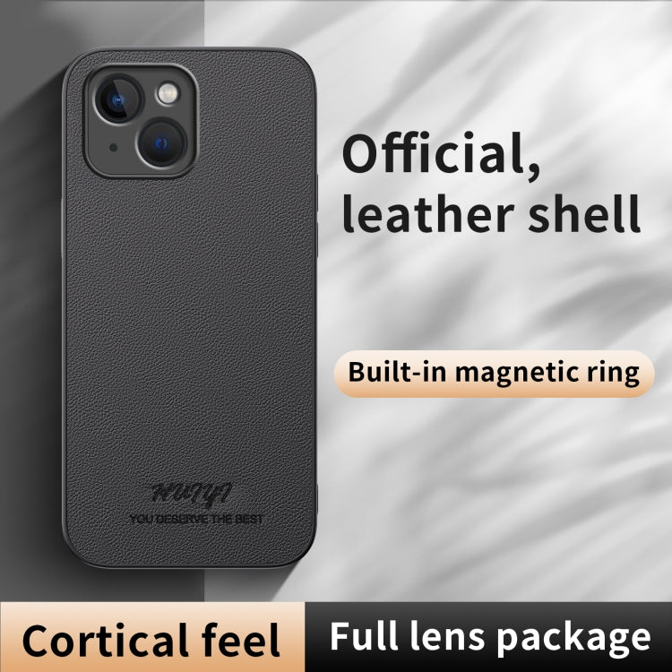 HUIYI Leather Magnetic Phone Case, For iPhone 15, For iPhone 14 Plus, For iPhone 14, For iPhone 14 Pro