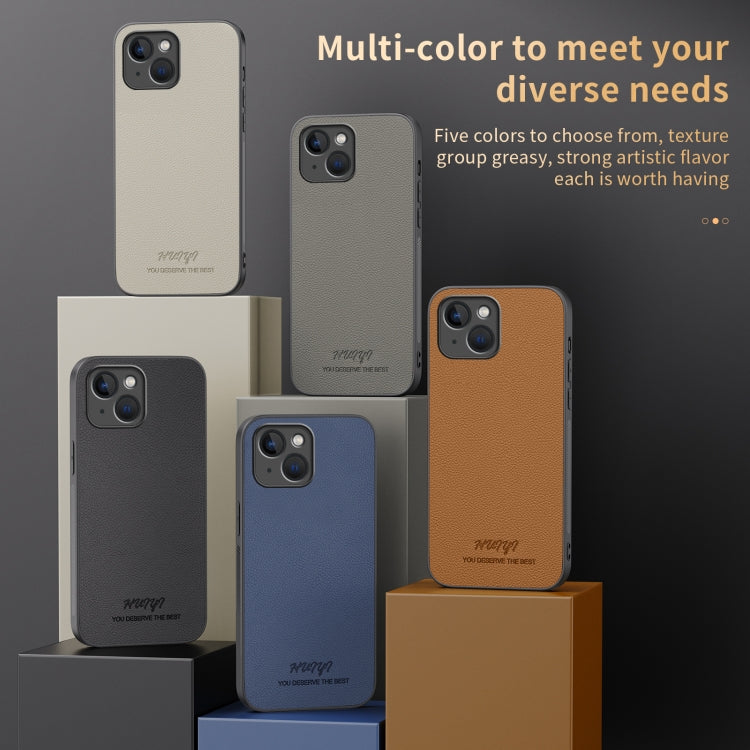HUIYI Leather Magnetic Phone Case, For iPhone 15, For iPhone 14 Plus, For iPhone 14, For iPhone 14 Pro