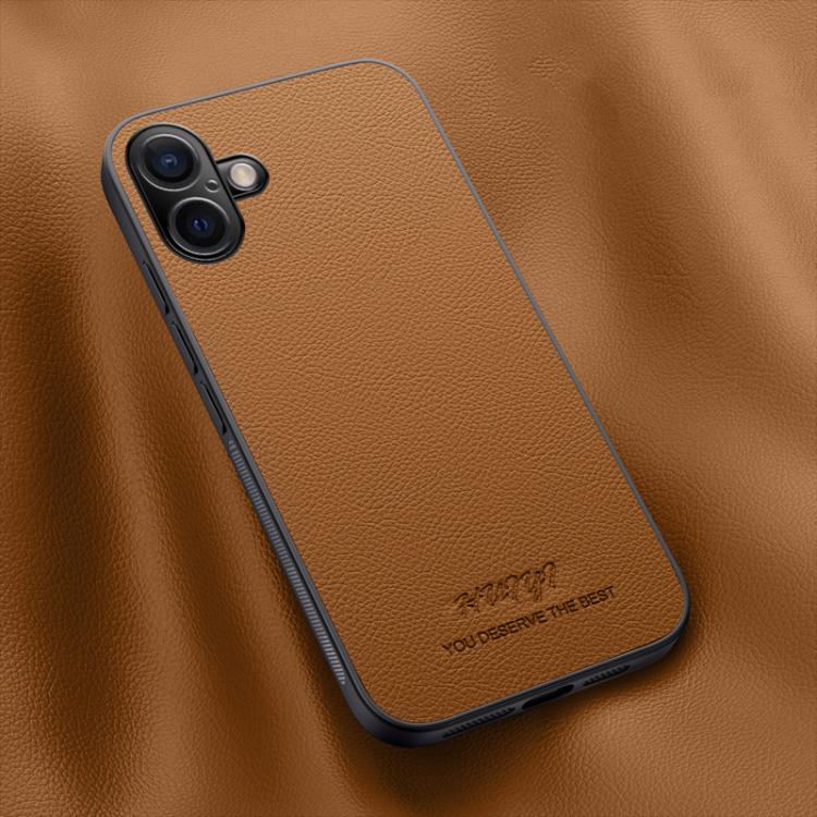 HUIYI Leather Magnetic Phone Case, For iPhone 16e, For iPhone 16 Pro Max, For iPhone 16 Pro, For iPhone 16 Plus