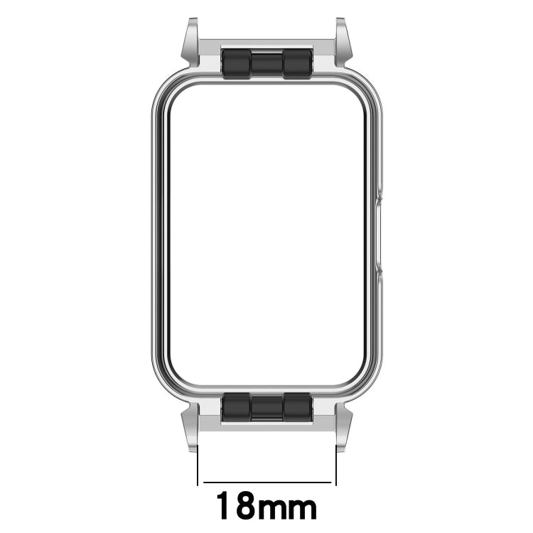 18mm Metal Frame Watch Protective Case, For Samsung Galaxy Fit 3