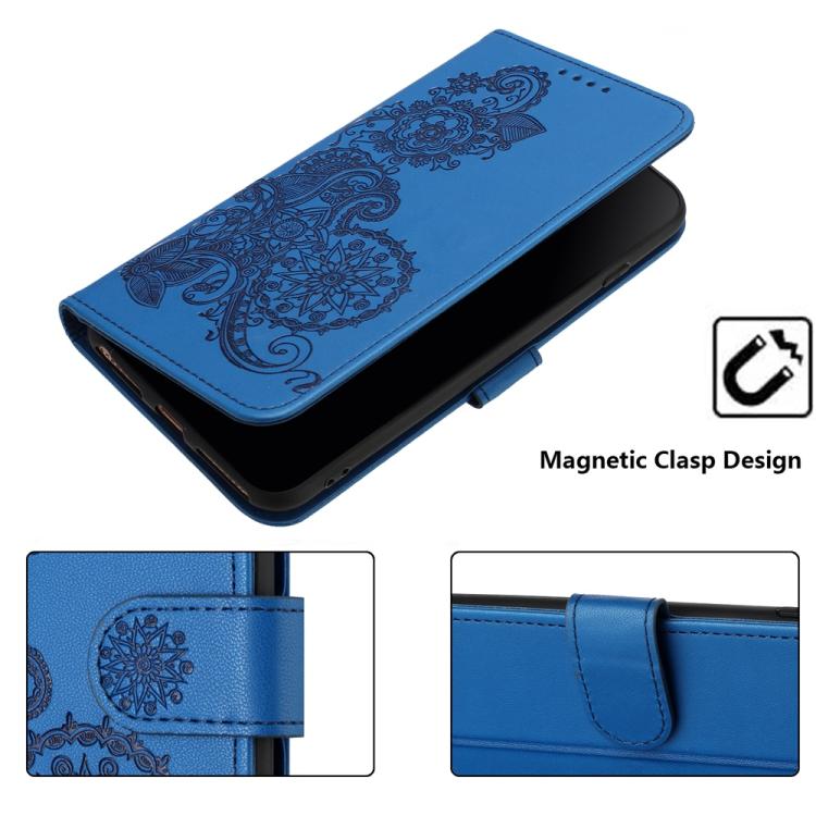 Datura Flower Embossed Flip Leather Phone Case, For iPhone 17 Pro Max, For iPhone 17 Pro, For iPhone 17