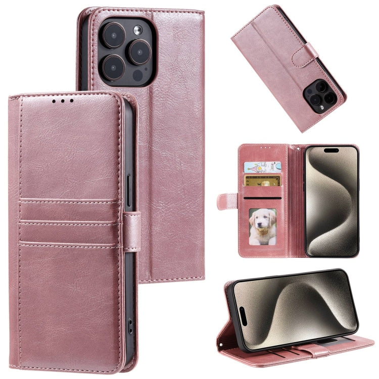 Simple 6-Card Wallet Leather Phone Case, For iPhone 15 Pro Max, For iPhone 15 Pro, For iPhone 15 Plus