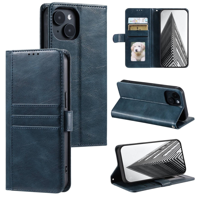 Simple 6-Card Wallet Leather Phone Case, For iPhone 15, For iPhone 14 Plus, For iPhone 14