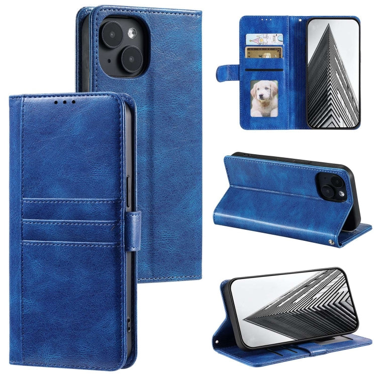 Simple 6-Card Wallet Leather Phone Case, For iPhone 15, For iPhone 14 Plus, For iPhone 14