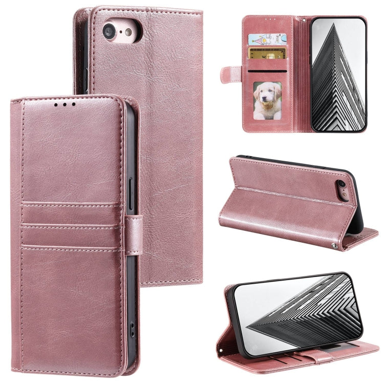 Simple 6-Card Wallet Leather Phone Case, For iPhone 14 Pro, For iPhone 14 Pro Max, For iPhone 7 / 8 / SE 2022