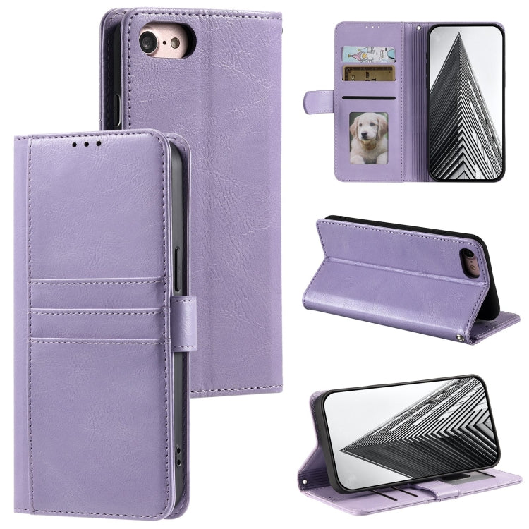 Simple 6-Card Wallet Leather Phone Case, For iPhone 14 Pro, For iPhone 14 Pro Max, For iPhone 7 / 8 / SE 2022