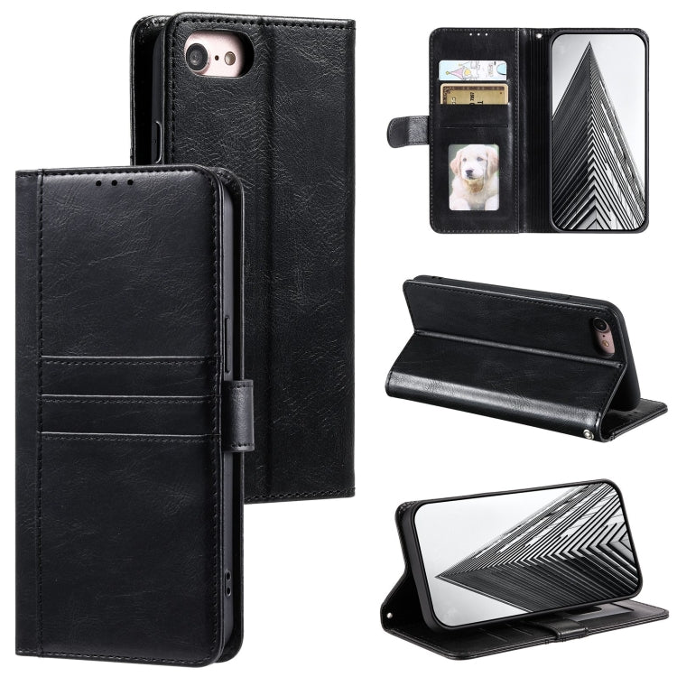 Simple 6-Card Wallet Leather Phone Case, For iPhone 14 Pro, For iPhone 14 Pro Max, For iPhone 7 / 8 / SE 2022