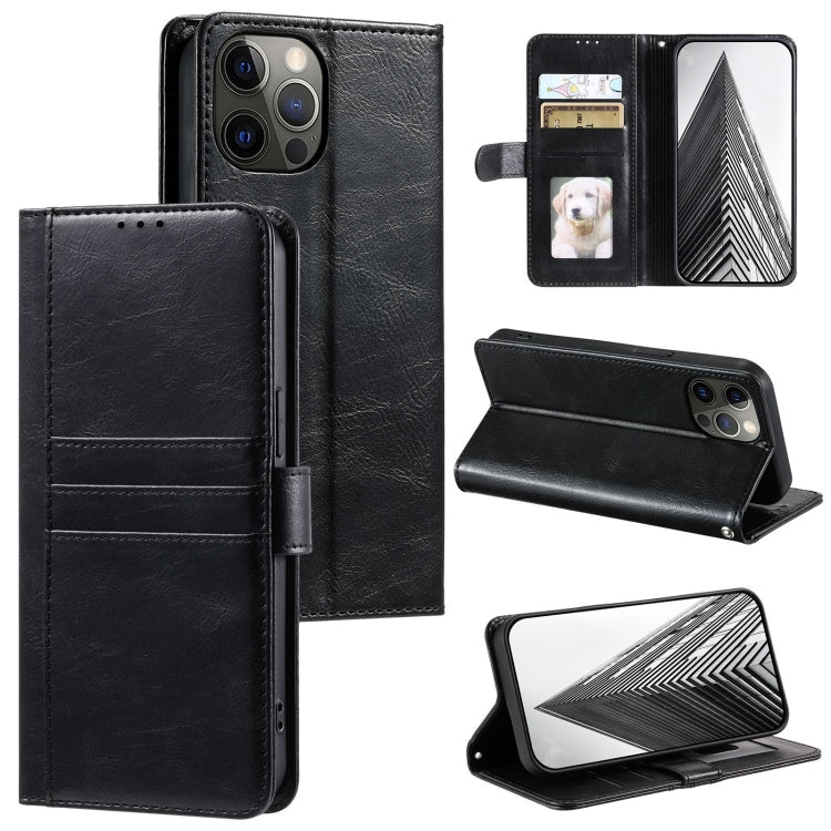 Simple 6-Card Wallet Leather Phone Case, For iPhone 12 mini, For iPhone 11 Pro Max, For iPhone 11