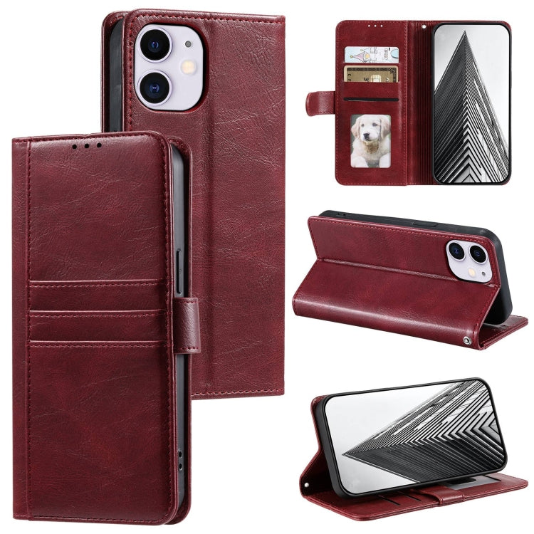 Simple 6-Card Wallet Leather Phone Case, For iPhone 12 mini, For iPhone 11 Pro Max, For iPhone 11