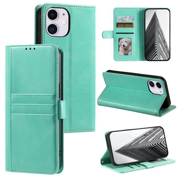Simple 6-Card Wallet Leather Phone Case, For iPhone 12 mini, For iPhone 11 Pro Max, For iPhone 11