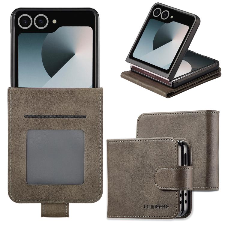 LC.IMEEKE Calf Texture Leather Phone Case