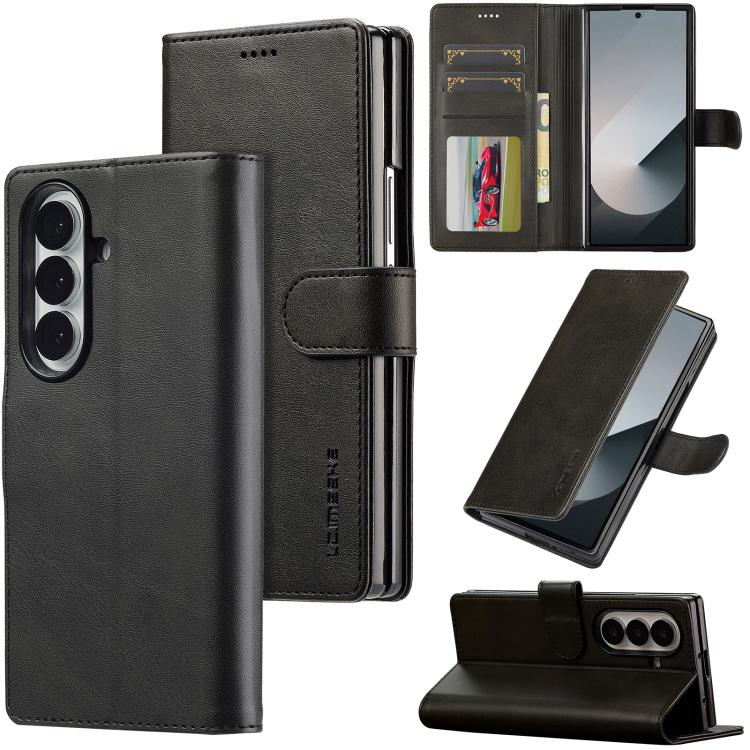 LC.IMEEKE Calf Texture Leather Phone Case