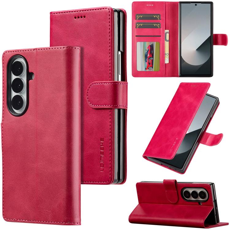 LC.IMEEKE Calf Texture Leather Phone Case