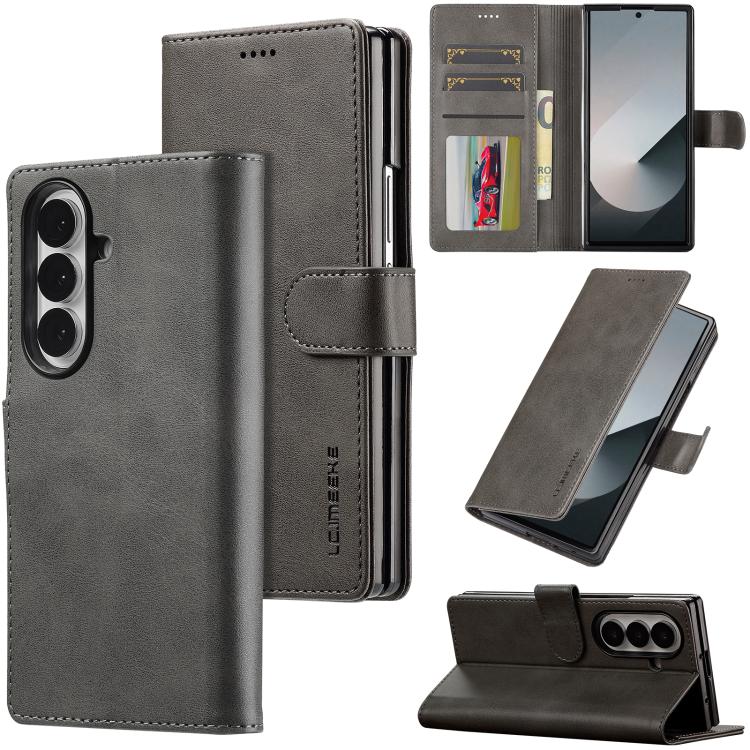 LC.IMEEKE Calf Texture Leather Phone Case