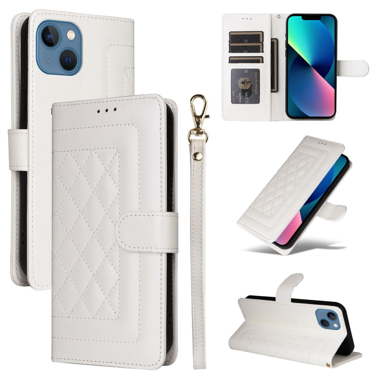 Diamond Lattice Leather Flip Phone Case, For iPhone 13, For iPhone 12 / 12 Pro, For iPhone 12 Pro Max