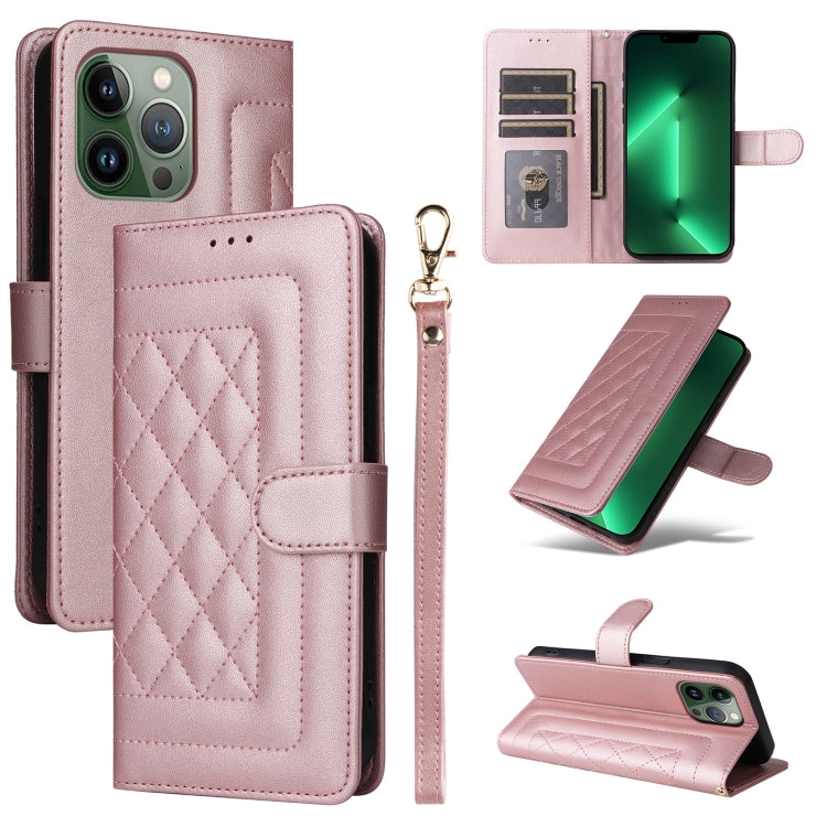 Diamond Lattice Leather Flip Phone Case, For iPhone SE 2022 / SE 2020, For iPhone 13 Pro Max, For iPhone 13 Pro