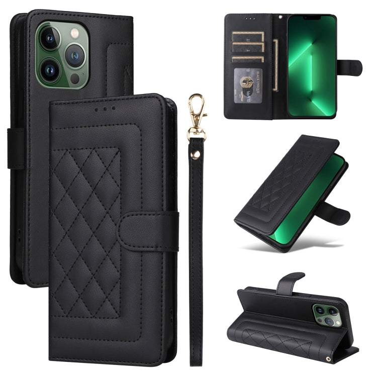 Diamond Lattice Leather Flip Phone Case, For iPhone SE 2022 / SE 2020, For iPhone 13 Pro Max, For iPhone 13 Pro