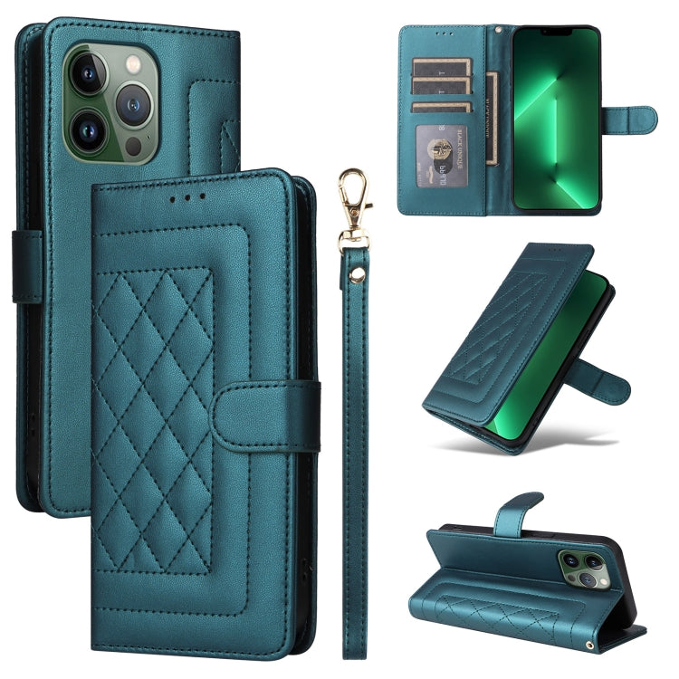 Diamond Lattice Leather Flip Phone Case, For iPhone SE 2022 / SE 2020, For iPhone 13 Pro Max, For iPhone 13 Pro