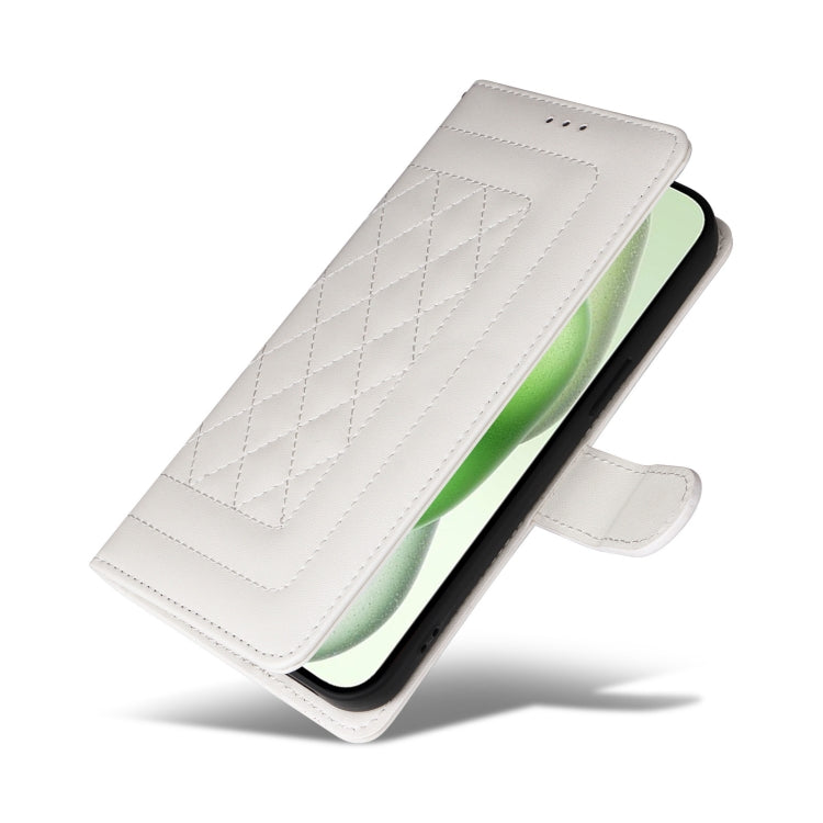 Diamond Lattice Leather Flip Phone Case, For iPhone 15 Plus, For iPhone 15, For iPhone 14 Plus