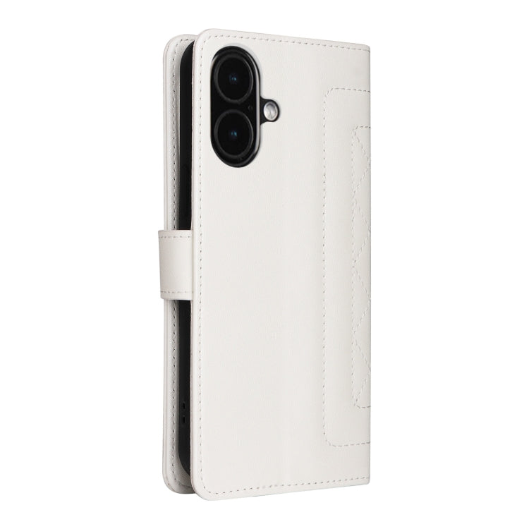 Diamond Lattice Leather Flip Phone Case, For iPhone 16, For iPhone 15 Pro Max, For iPhone 15 Pro